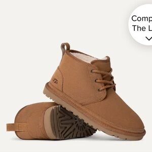 Brand New - UGG Women’s Leather Neumel Leather Shoes Chukka in Chesnut